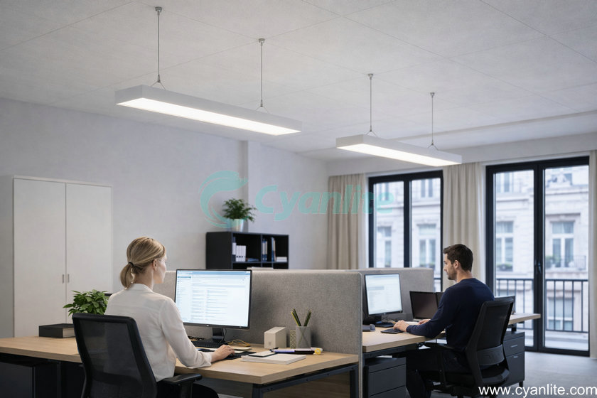 Cyanlite FRALA frameless led panel light project suspension
